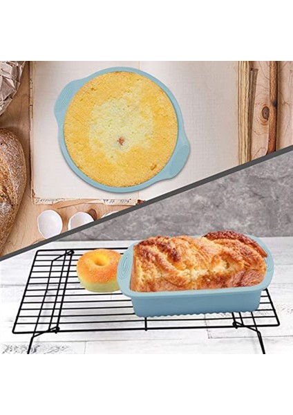 Silikon Bakeware Seti Yapışmaz Pişirme Tavaları Kek Pişirme Için Set Pişirme Kağıdı Kek Tava Ekmek Tava Pizza Tava (Yurt Dışından) modelleri