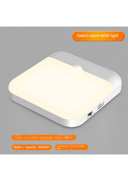 2 Paket LED Şarj Edilebilir Hareket Sensörlü Işık, Akülü Dolap Işıkları, Hareket Sensörlü Gece Lambası, Dolap Dolabı Merdiveni Için (Yurt Dışından)