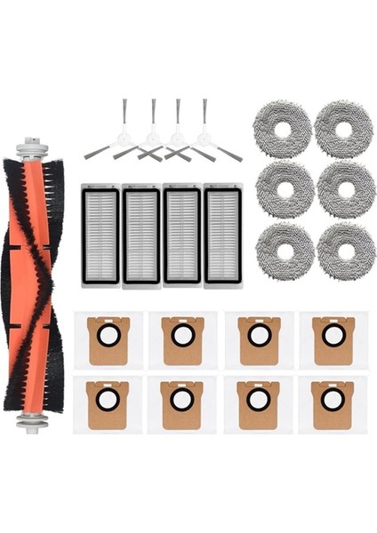 Ana Yan Fırça Hepa Filtre Paspas Toz Torbası Robotlu Süpürge Parçaları Bot L20 ULTRA/X20 Pro Aksesuarları (Yurt Dışından)