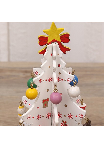 Masaüstü Noel Ağacı Dekorasyon Süsler Çocuk El Yapımı Dıy Stereo Ahşap Noel Ağacı Sahne Düzeni Noel (Yurt Dışından)