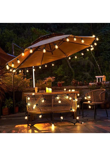 LED Dış Mekan Dize Işıkları G40 Küre Kısılabilir Veranda Işıkları, 27LED ile Su Geçirmez Asılı Dize Işık (Yurt Dışından)