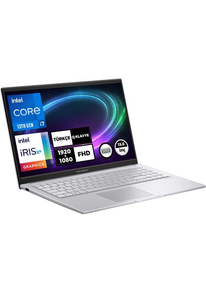 Vivobook 15 Intel Core I7-1355U 40GB 1tb SSD 15.6" Fhd Freedos Taşınabilir Bilgisayar X1504VA-NJ412007