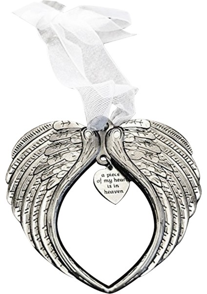 Noel Süsleri Melek Kanadı Bir Kalp Parçası Cennette Noel Ağacı Süslemesi Çift Taraflı Anıt Süsleme (Yurt Dışından) fırsatları