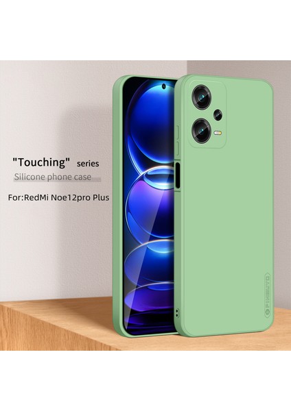 Xiaomi Redmi Için Note 12 Pro+ 5g Hassas Kesimler Tpu Ince Kılıf Düşme Geçirmez Yumuşak Fiber Koruyucu Kapak-Matcha Green (Yurt Dışından)