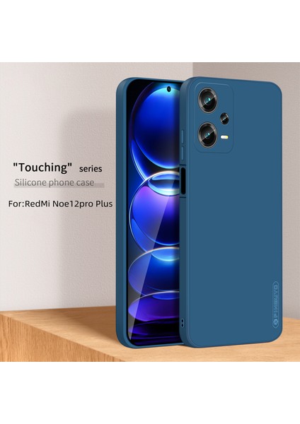 Xiaomi Redmi Için Note 12 Pro+ 5g Hassas Kesimler Tpu Ince Kılıf Düşme Geçirmez Yumuşak Fiber Akın Koruyucu Kapak-Mavi (Yurt Dışından)