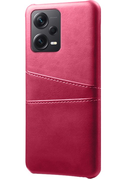 Xiaomi Redmi Için Note 12 Pro+ 5g Telefon Geri Kapak Pc+ Pu Deri Telefon Kılıfı Çift Kart Yuvalı-Gül (Yurt Dışından) fiyatları