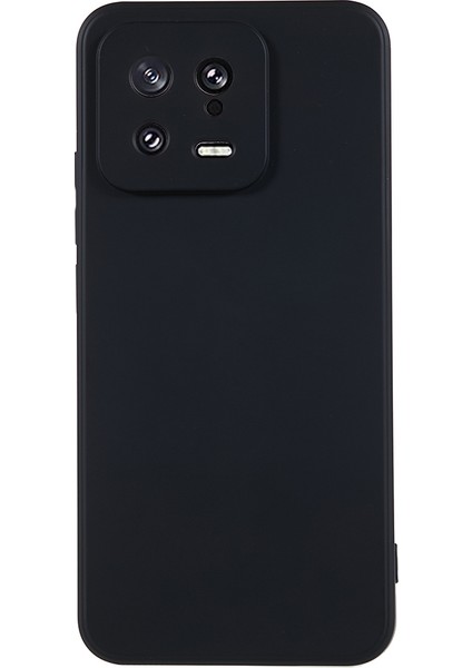 Xiaomi 13 5g Anti-Çizik Tpu Telefon Kasası Fiber Astar Ka Koruyucu Kapak-Siyah (Yurt Dışından)