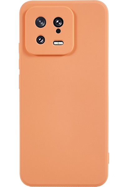 Xiaomi 13 5g Anti-Çizik Tpu Telefon Kasası Fiber Astar Ka Koruyucu Kapak-Turuncu (Yurt Dışından)