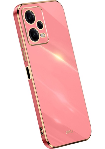 Xiaomi Redmi Için Xinli Telefon Kılıfı Note 12 Pro+ 5g Elektraplatma Altın Kenar Koşu Anti-Çizelge Tpu Telefon Kapağı-Kırmızı (Yurt Dışından)