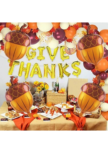 10 Adet Balonlar Folyo Güz Balonlar Bebek Duş Doğum Günü Güz Sgiving Parti Süslemeleri Için (Yurt Dışından) fırsatları