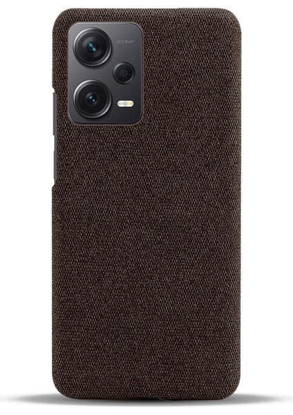 Xiaomi Redmi Için Note 12 Pro+ 5g Şok Geçirmez Akıllı Telefon Kılıfı Düz ​​renk Sert Pc+ Bez Telefon Kapağı-Kahverengi (Yurt Dışından) fiyatları