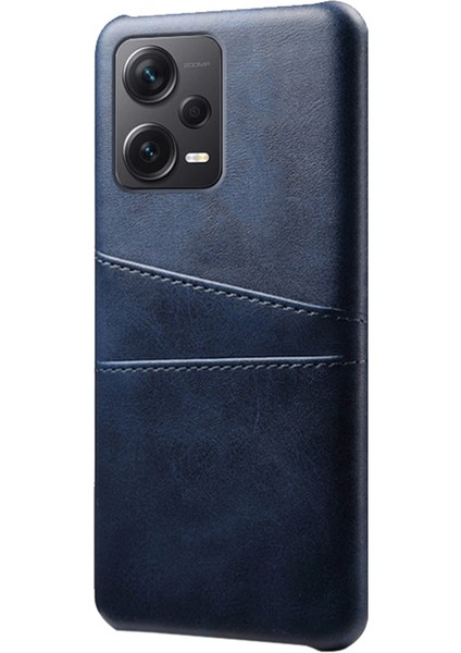 Xiaomi Redmi Için Note 12 Pro+ 5g Telefon Geri Kapak Pc+ Pu Deri Telefon Kılıfı Ikili Kart Yuvalı-Mavi (Yurt Dışından) fiyatları