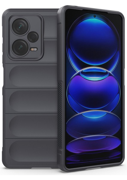 Xiaomi Redmi Için Note 12 Pro+ 5g Yumuşak Tpu Etkiye Dayanıklı Kılıf Sağlam Sistem Anti Anti Anti Anti Slip Telefon Kapağı-Koyu Gri (Yurt Dışından)