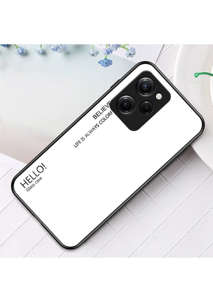 Xiaomi Poco X5 Pro 5g/redmi Için Note 12 Pro Speed ​​5g Telefon Kılıfı Temperli Cam Ince Kılıf-Beyaz (Yurt Dışından) fiyatları