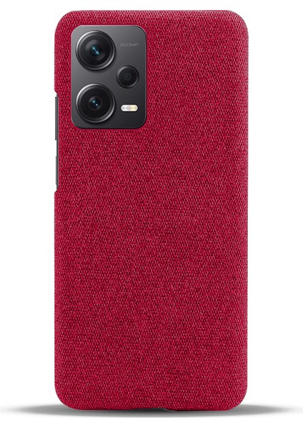 Xiaomi Redmi Için Note 12 Pro+ 5g Şok Geçirmez Akıllı Telefon Kılıfı Düz ​​renk Sert Pc+ Bez Telefon Kapağı-Kırmızı (Yurt Dışından) fiyatları