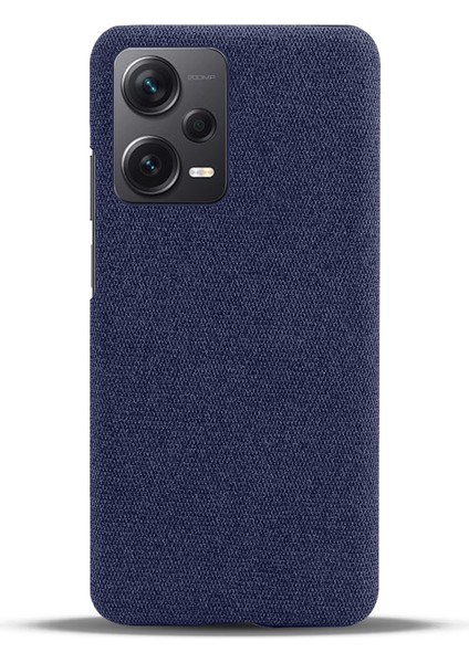 Xiaomi Redmi Için Note 12 Pro+ 5g Şok Geçirmez Akıllı Telefon Kılıfı Düz ​​renk Sert Pc+ Bez Telefon Kapağı-Mavi (Yurt Dışından) fiyatları