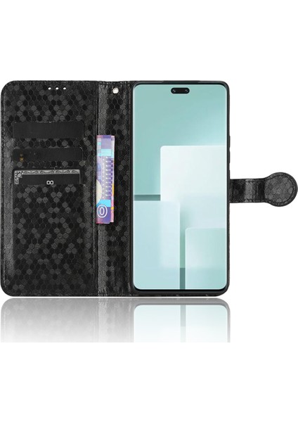Xiaomi Civi 3 5g Deri Telefon Kılıfı Dot Dot Basılı Cüzdan Şok Geçirmez Stand Kapağı-Siyah (Yurt Dışından) fiyatları