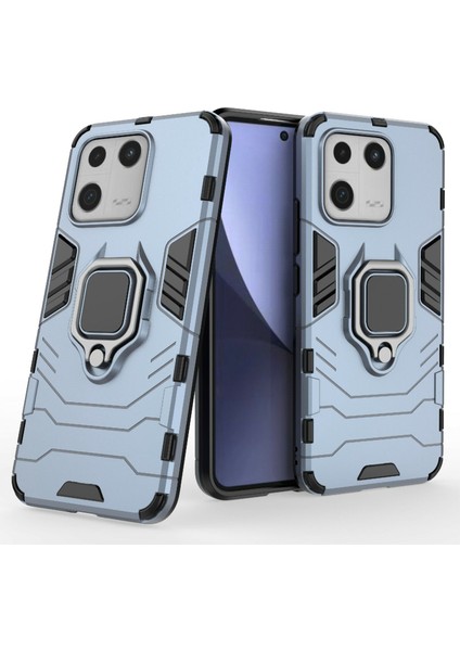 Xiaomi 13 Şok Geçirmez Yüzük Kickstand Telefon Kasası Pc+Tpu Cep Telefonu Kapağı-Mavi (Yurt Dışından) fiyatları