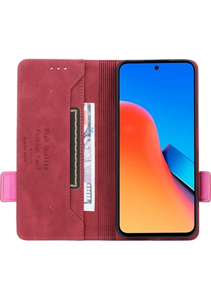 Xiaomi Redmi Için 12 4g Donanım Dekoru Pu Deri Cüzdan Telefon Kılıfı Stand Koruyucu Kapak-Gül (Yurt Dışından) fiyatları