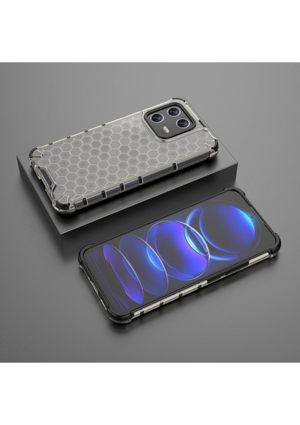 Xiaomi Için 13 Anti-Fingerprint Petek Dokusu Tpu+Pc Koruyucu Koruma Şok Geçirmez Telefon Geri Kapak-Siyah (Yurt Dışından) fiyatları