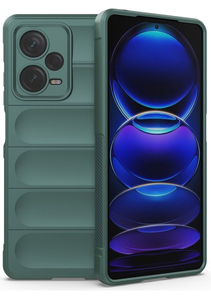 Xiaomi Redmi Için Note 12 Pro+ 5g Yumuşak Tpu Etkiye Dayanıklı Kılıf Sağlam Sistem Anti Anti Anti Anti Anti Slip Telefon Kapağı-Yeşil (Yurt Dışından)