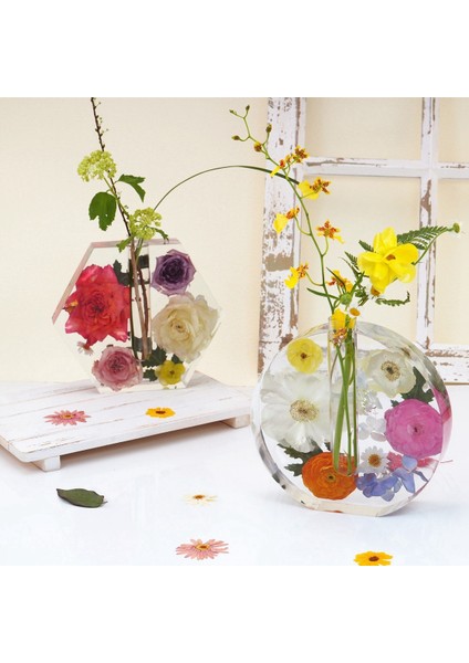 Silikon Kalıp Reçine Döküm Kalıp Topraksız/çiçekler Ev Ofis Masaüstü Dekor Altıgen Vazo Kalıp (Yurt Dışından) fiyatları