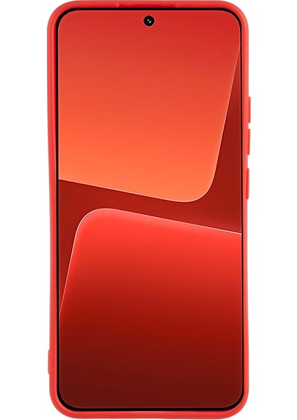 Xiaomi 13 5g Hassas Kesme Telefon Kılıfı Düz ​​kenar Yumuşak Tpu Telefon Kapağı-Kırmızı (Yurt Dışından) fiyatları