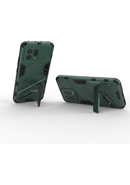 Xiaomi 13 5g Için Kickstand Telefon Kapağı Anti-Drop Sert Pc Yumuşak Tpu Hibrit Kılıf-Yeşil (Yurt Dışından) fiyatları