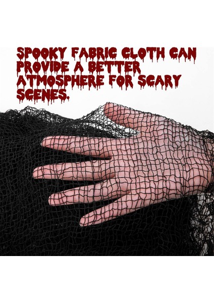 Cadılar Bayramı Ürpertici Kumaş 6 Adet 30X72 Inç Cadılar Bayramı Siyah Spooky Korkunç Ürpertici Gazlı Bez Dekor Ürpertici Bez Cadılar Bayramı (Yurt Dışından) modelleri
