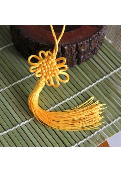 50 Adet El Yapımı Sarı Çin Knot Yumuşak Püsküller Tatil Bahar Şenliği, Özel Yeni Yıl Dekorasyonu (Yurt Dışından) fırsatları