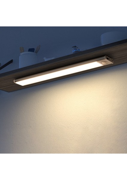 LED Gece Lambası 20 cm Hareket Sensörü Kablosuz USB Kabine Gece Lambası Dolap Lambası Mutfak Dolabı Yatak Odası Dolap (Yurt Dışından)