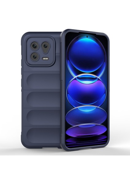 Xiaomi 13 5g Sağlam Arka Kapak Damla Geçirmez Koruma Esnek Tpu Telefon Kasası-Koyu Mavi (Yurt Dışından)