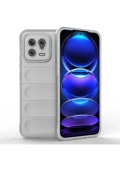 Xiaomi 13 5g Sağlam Arka Kapak Damla Geçirmez Koruma Esnek Tpu Telefon Kasası-Açık Gri (Yurt Dışından)