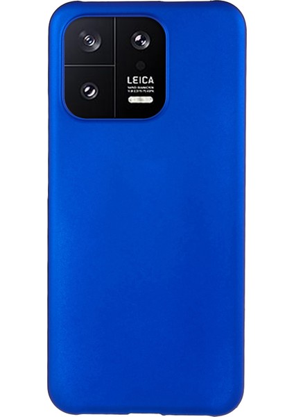 Xiaomi 13 5g Için Ka Glossy Yüzey Minimalist Kasa Sabit Pc Şok Geçirmez Koruyucu Telefon Kapağı-Mavi (Yurt Dışından)