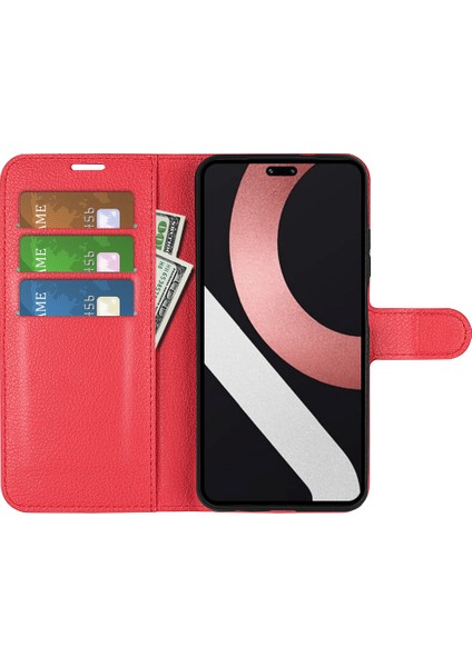 Xiaomi Civi 3 5g Için Litchi Doku Cüzdan Telefon Kılıfı Stand Pu Deri Tam Koruma Kapağı-Kırmızı (Yurt Dışından) fiyatları