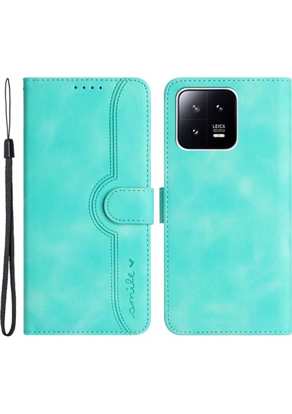 Xiaomi Için YX003 Pro 5g Anti-Dut Pu Deri Kılıf Baskılı Desen Telefon Stand Kapağı Cüzdan-Bebek Mavisi (Yurt Dışından)