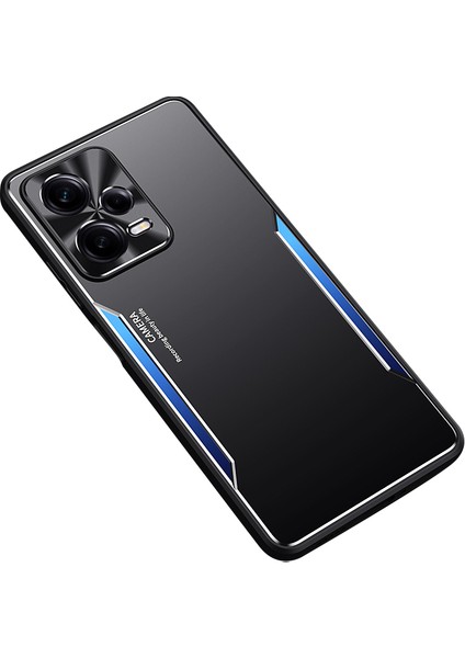 Xiaomi Redmi Için Note 12 Pro+ 5g Bırak-Kötü Kılıf Alüminyum Alaşım+ Tpu Telefon Kapağı-Mavi (Yurt Dışından)