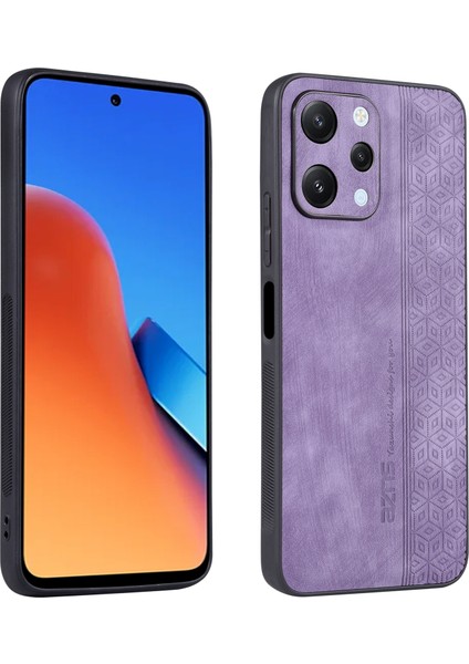 Xiaomi Redmi Için 12 4g Koruyucu Telefon Kılıfı Basılı Pu Deri Kaplı Tpu Kapak-Mor (Yurt Dışından) fiyatları