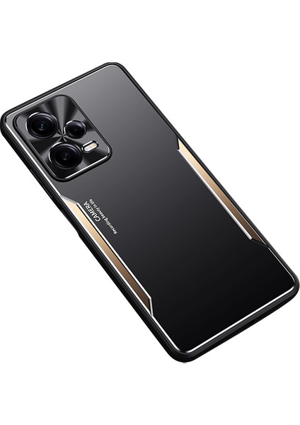 Xiaomi Redmi Için Note 12 Pro+ 5g Bırak-Kötü Kılıf Alüminyum Alaşım+ Tpu Telefon Kapağı-Altın (Yurt Dışından)