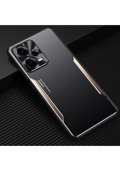 Xiaomi Redmi Için Note 12 Pro+ 5g Bırak-Kötü Kılıf Alüminyum Alaşım+ Tpu Telefon Kapağı-Altın (Yurt Dışından)