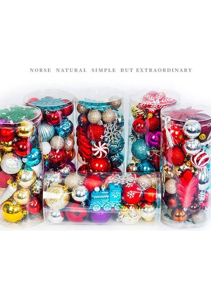 33-38 Adet Noel Partisi Dekorasyon Aksesuarları Kolye Çanta Topu Oturma Odası Duvar Odası Tavan Ev Dekorasyon (Yurt Dışından) indirimleri