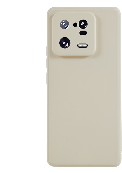 Xiaomi 13 Pro 5g Düz Kenar Tpu Tpu Kılıfı Kesin Kesme Lens Koruma Telefon Kapağı-Beyaz (Yurt Dışından)