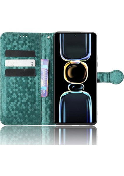 Xiaomi Redmi K60E 5g Için Anti Drop Deri Telefon Kapağı Dot Desen Baskılı Cüzdan Koruyucu Telefon Kılıfı-Yeşil (Yurt Dışından) fiyatları