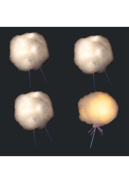 3D Bulut Kek Topper Pamuk Bulut Işıkları Kek Lambası Pişirme Kek Topper Doğum Günü Partisi Için Dekorasyon Malzemeleri (Yurt Dışından) indirimleri