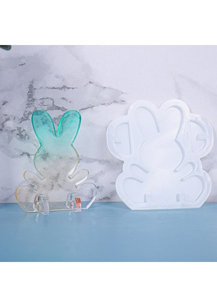 Kalıp 3D Sevimli Tavşan Epoksi Reçine Kalıp Silikon Sabun Kalıp Ev Dekorasyon Için Dıy El Sanatları El Yapımı Hediyeler (Yurt Dışından) fiyatları