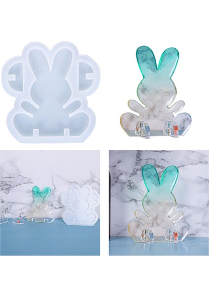 Kalıp 3D Sevimli Tavşan Epoksi Reçine Kalıp Silikon Sabun Kalıp Ev Dekorasyon Için Dıy El Sanatları El Yapımı Hediyeler (Yurt Dışından) fırsatları