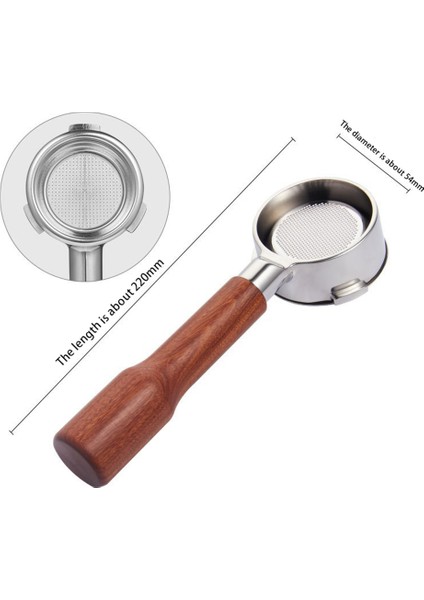 8, 304 Paslanmaz Çelik Kahve Filtresi, Saplı, Espresso Kahve Aksesuarları Için 54MM Kahve Portafiltre (Yurt Dışından) fırsatları