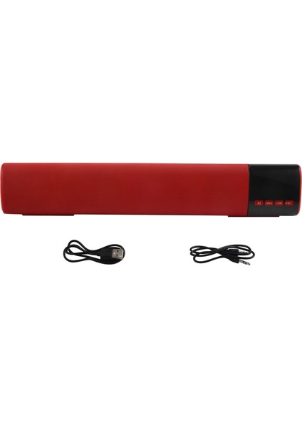B28S Taşınabilir Bluetooth Hoparlör LED Ekran Hifi Çevresel Ses Subwoofer Bas Bilgisayar Masaüstü Hoparlör (Yurt Dışından)