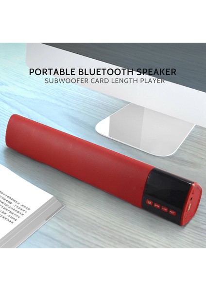 B28S Taşınabilir Bluetooth Hoparlör LED Ekran Hifi Çevresel Ses Subwoofer Bas Bilgisayar Masaüstü Hoparlör (Yurt Dışından)