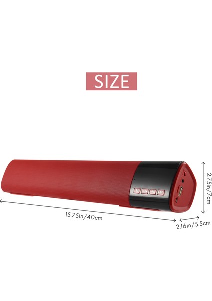 B28S Taşınabilir Bluetooth Hoparlör LED Ekran Hifi Çevresel Ses Subwoofer Bas Bilgisayar Masaüstü Hoparlör (Yurt Dışından)